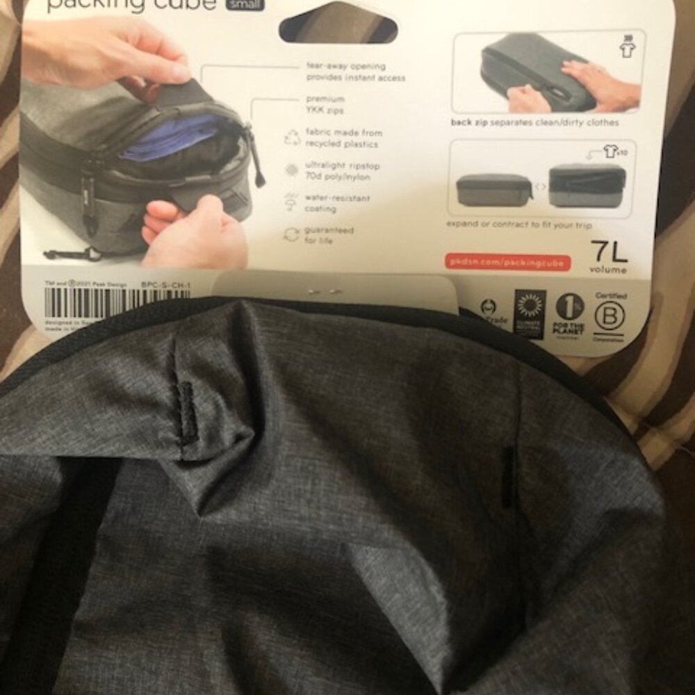 Packing Cube Small Peak Design Gray